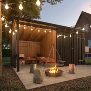 Nordic bålhytte/havehus 9,5 m² - Type 1A